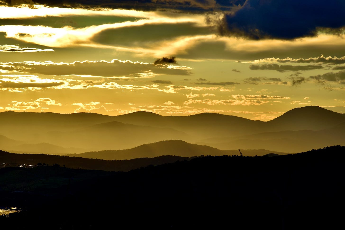 Sunset on the Brindabella Mountains - Senator Photography