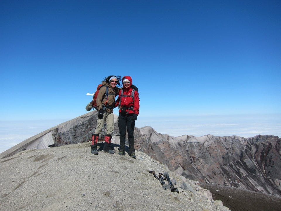 Climbing Mt. Saint Helens.  Yep, still not a mountain climber. 