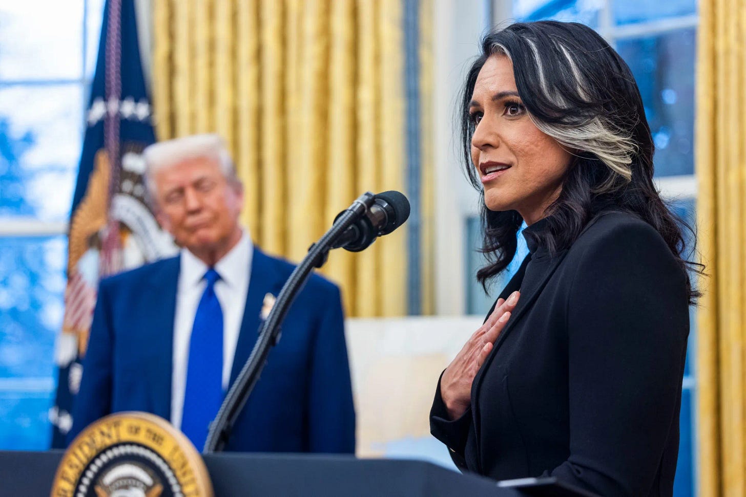 President Trump Swears-In Tulsi Gabbard As Director Of National Intelligence