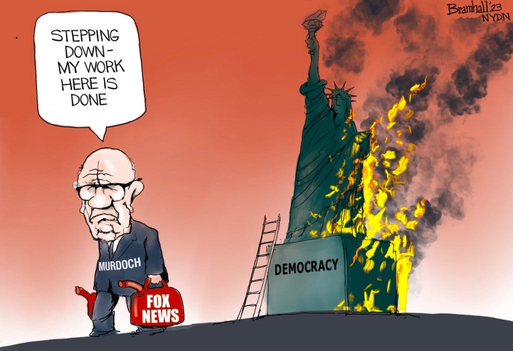 Murdoch has been a propaganda minister for the right | READER COMMENTARY –  Baltimore Sun