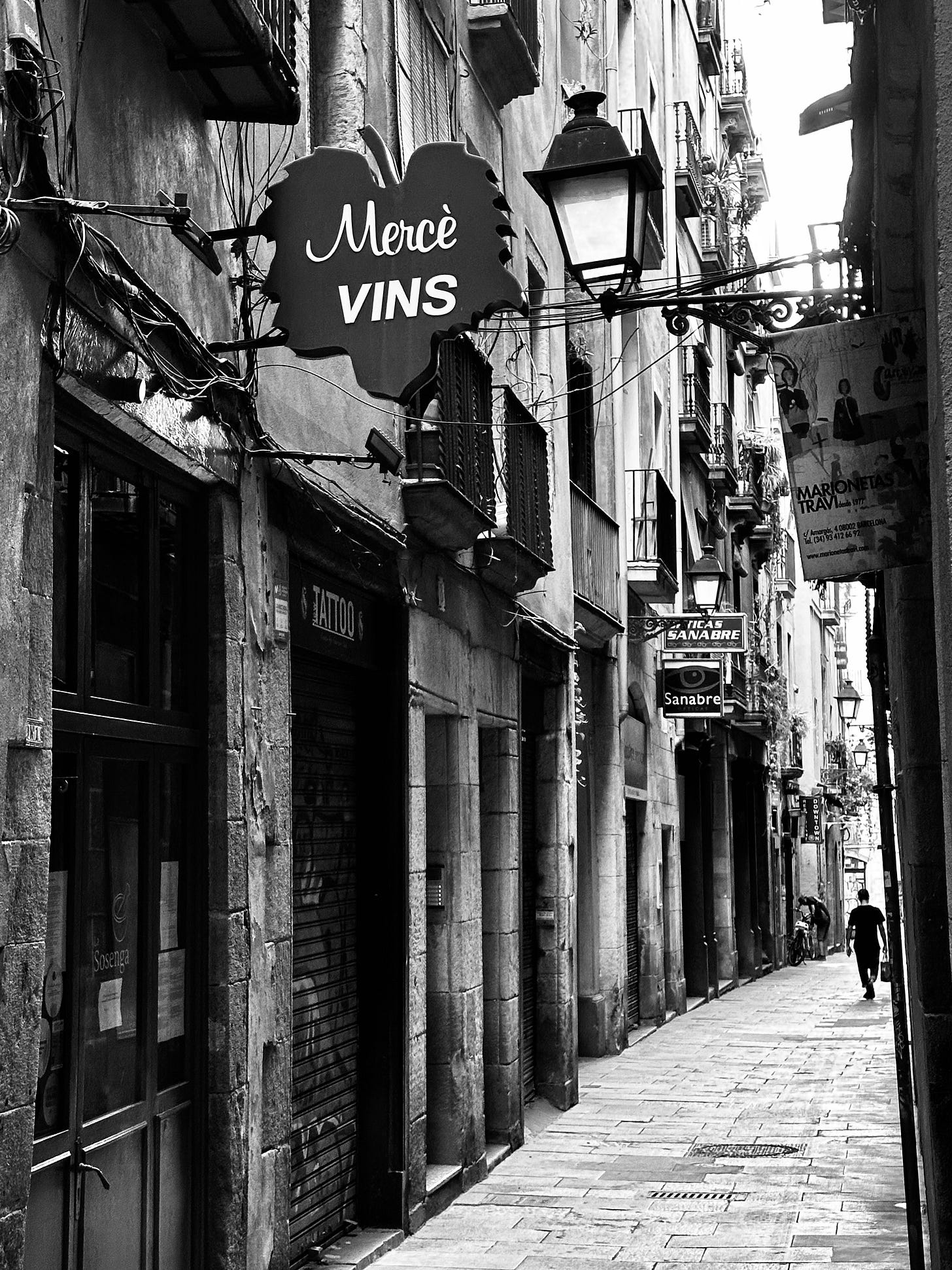Monochrome photography from Barcelona in Spain
