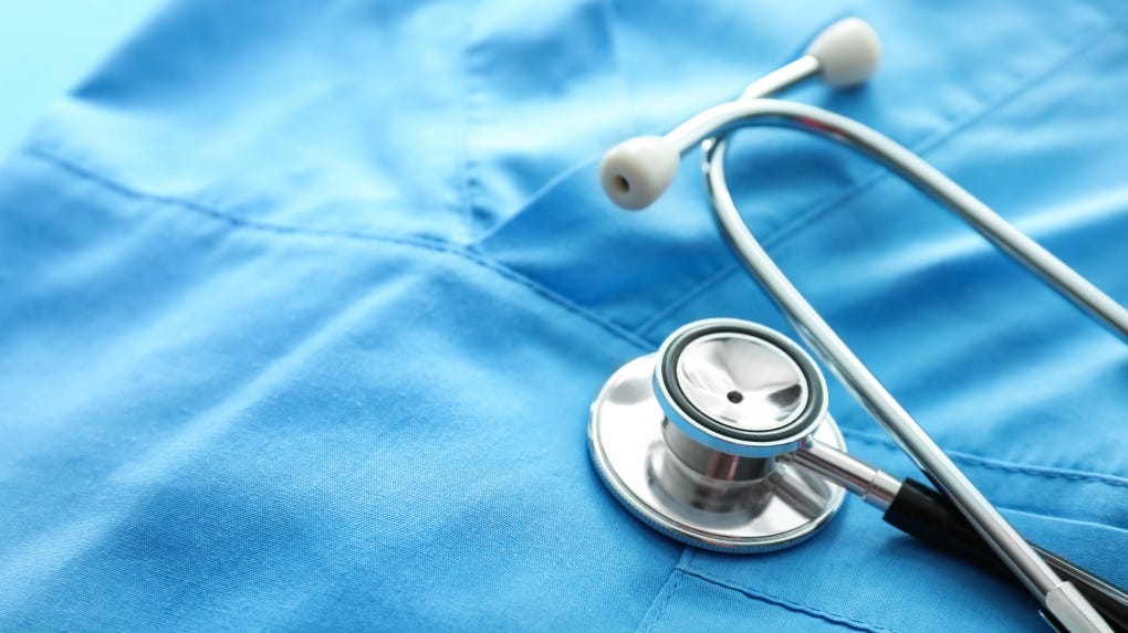 A medical stethoscope is seen in this undated image. (Shutterstock)