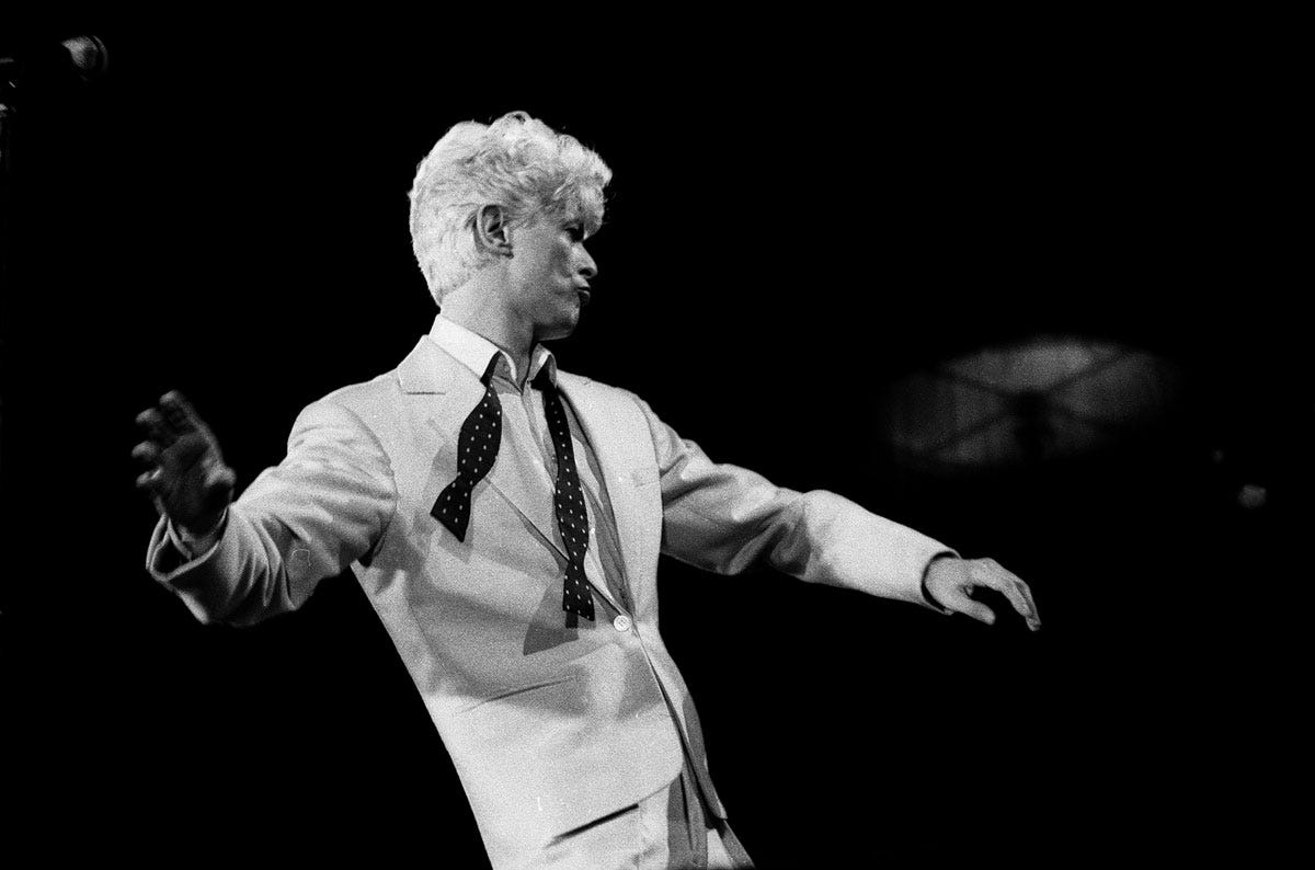 David Bowie on the Serious Moonlight Tour