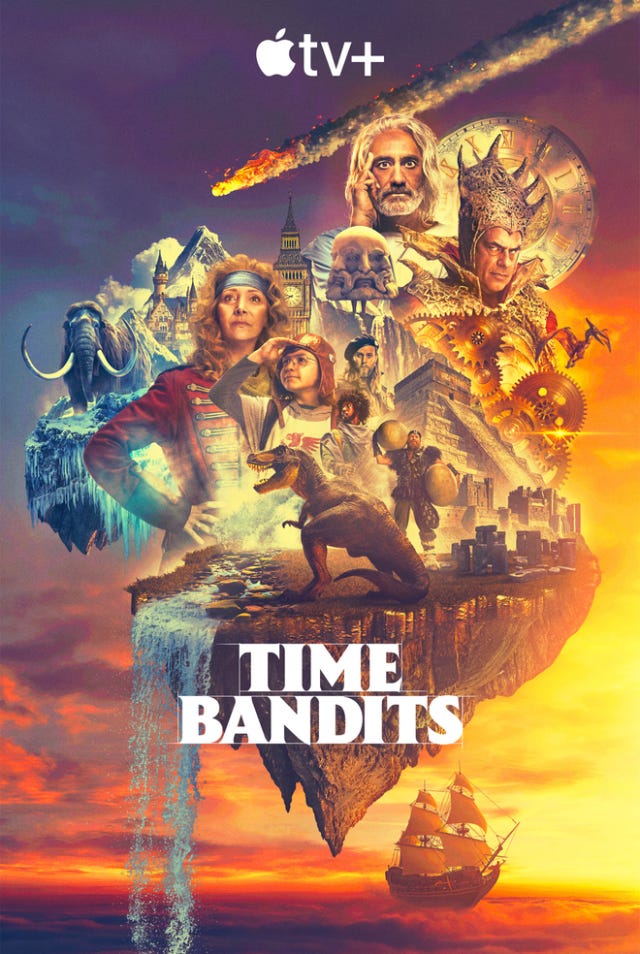 Lisa Kudrow stars in the first-ever television adaptation of “Time Bandits,” premiering July 24 on Apple TV+.