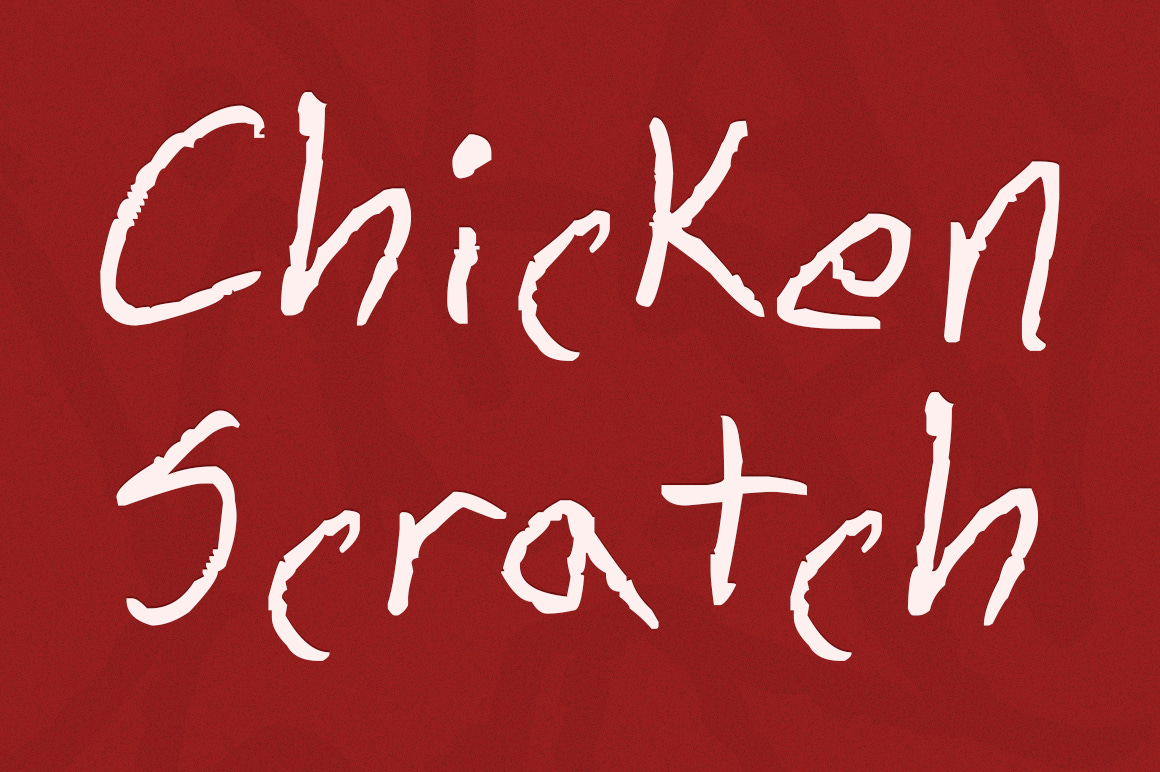 Chicken Scratch | Script Fonts ~ Creative Market