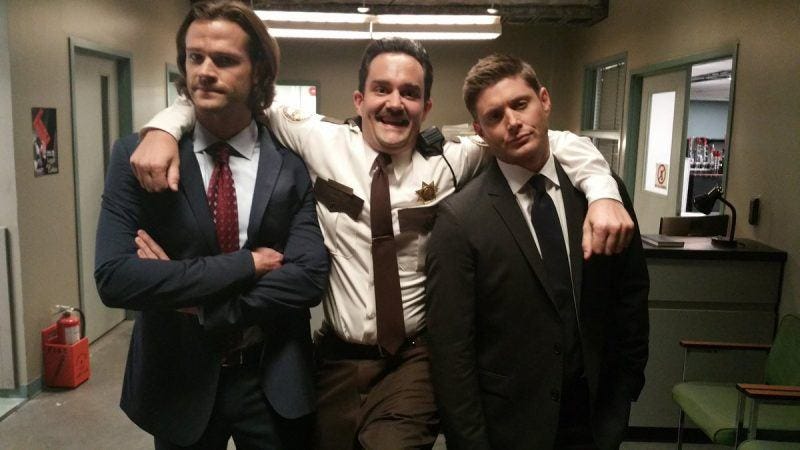 brendan taylor with supernatural jensen ackles and jared padalecki mttg interview