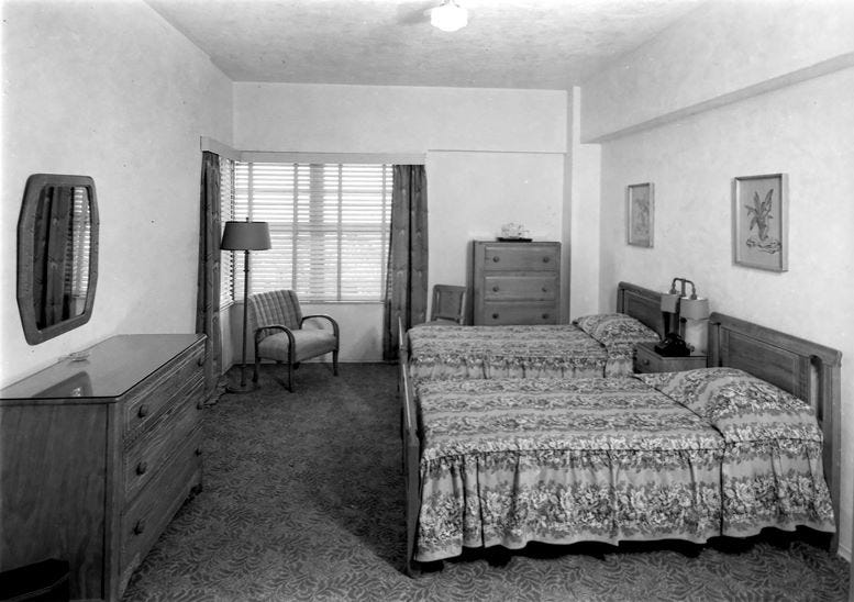 Room in the National Hotel on October 22, 1941.