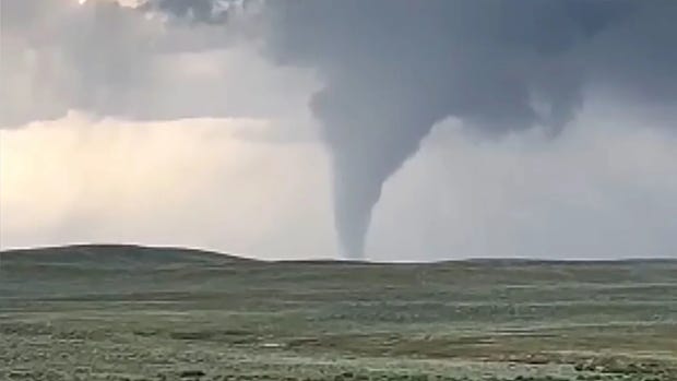 A tornado touched down in northeast Wyoming Friday and tore through the North Antelope Rochelle Mine in Campbell County, officials said