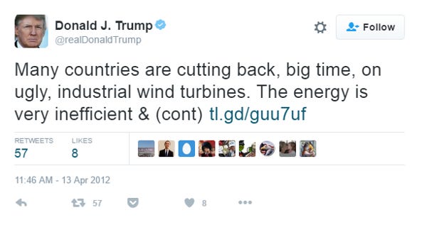 trump on wind power