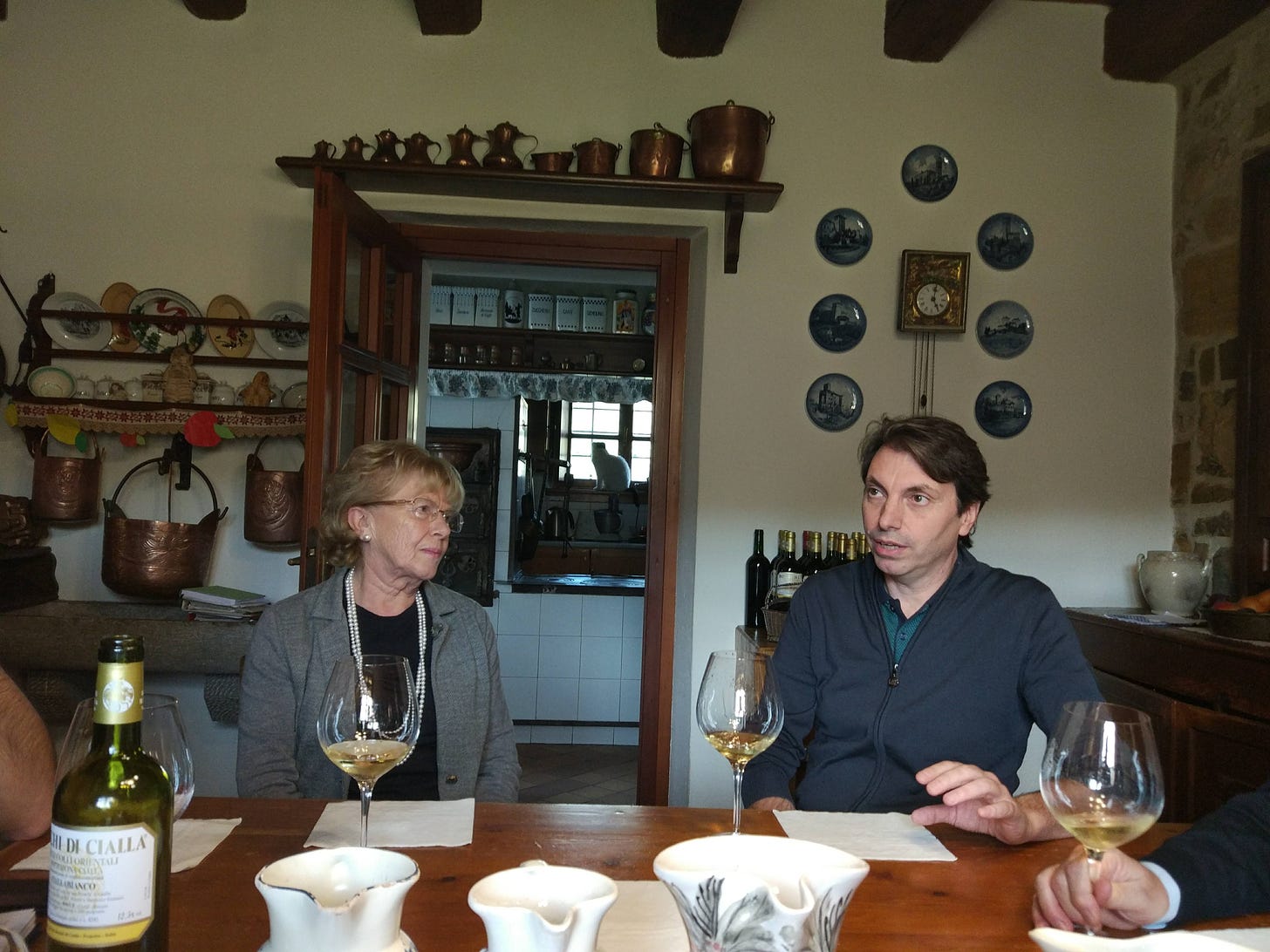 Tasting at Ronchi di Cialla with Ivan Rapuzzi and his mum