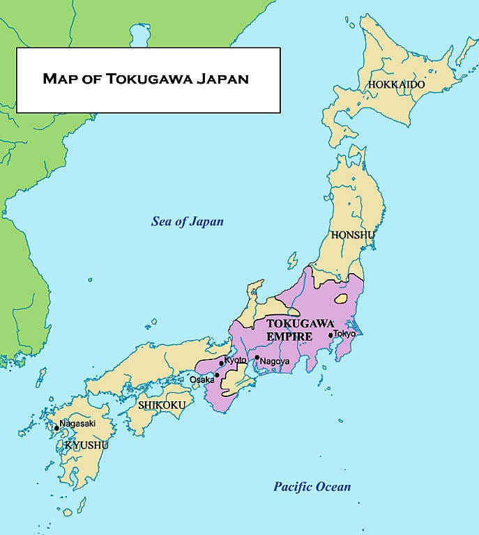 Map of Tokugawa; - Civilization - Digital Collections