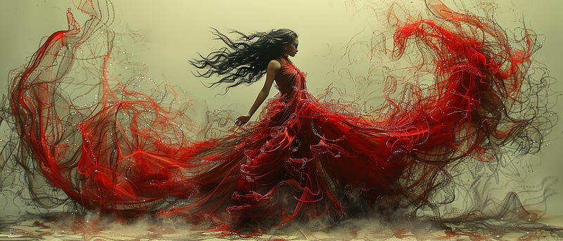 Young spanish flamenco dancer dazing on the air