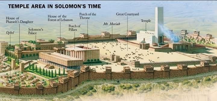 Solomon's Temple area including Palace, Pharaoh;s daughter's house, etc.