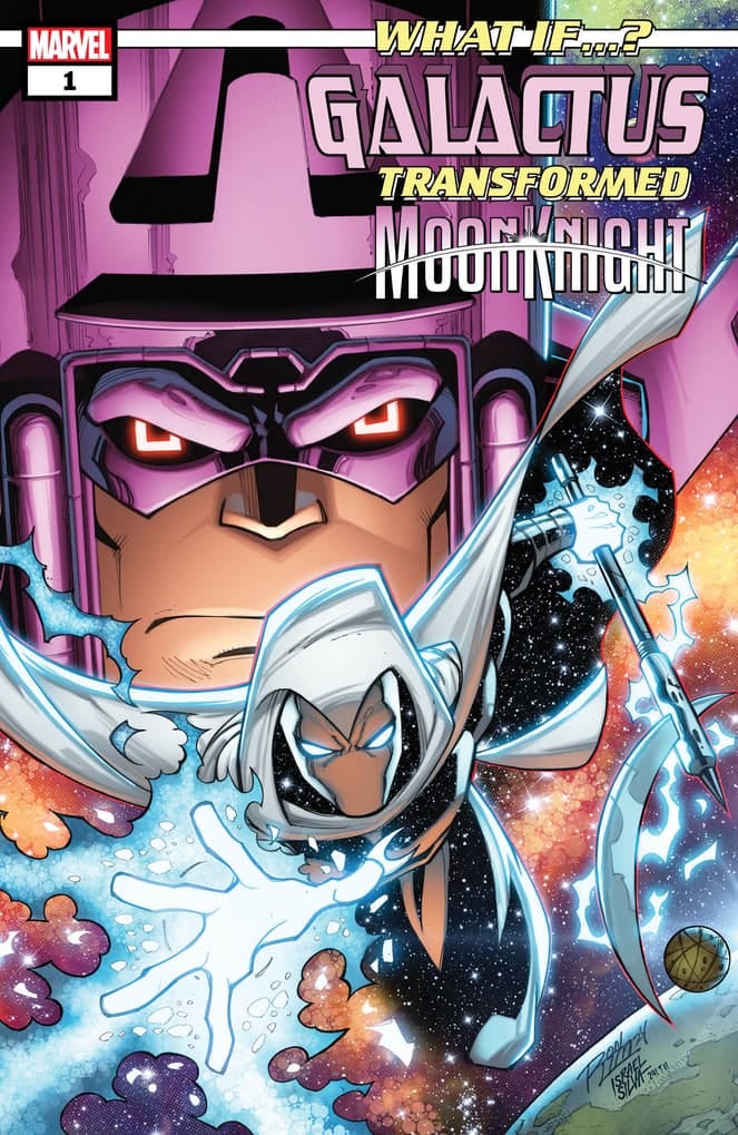 WHAT IF…? GALACTUS TRANSFORMED MOON KNIGHT? #1 Cover by Ron Lim