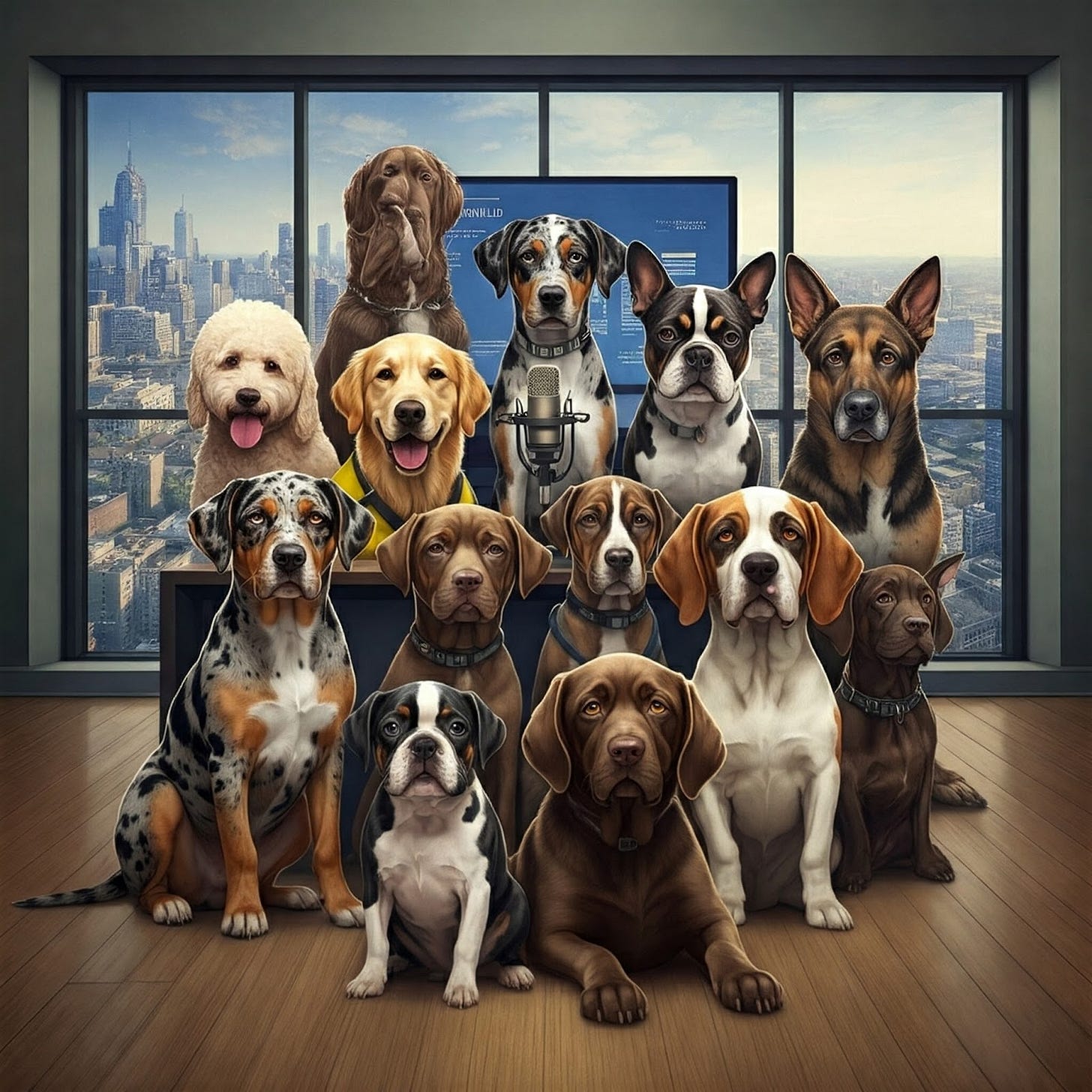 Image of Cajun Chronicles Podcast pet-friendly members at work. Image of Cajun Chronicles Podcast pet-friendly members at work.