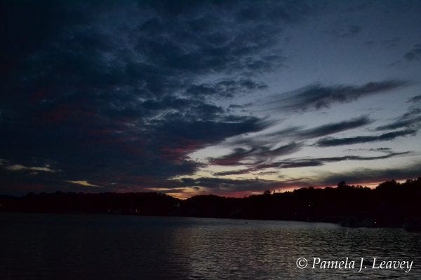 Sunset on the Merrimack River in Amesbury, MA