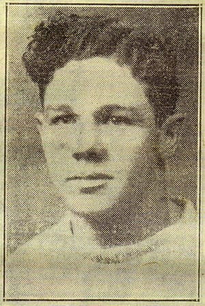 Jimmy Creighton-Pictured with Port Arthur from newspaper