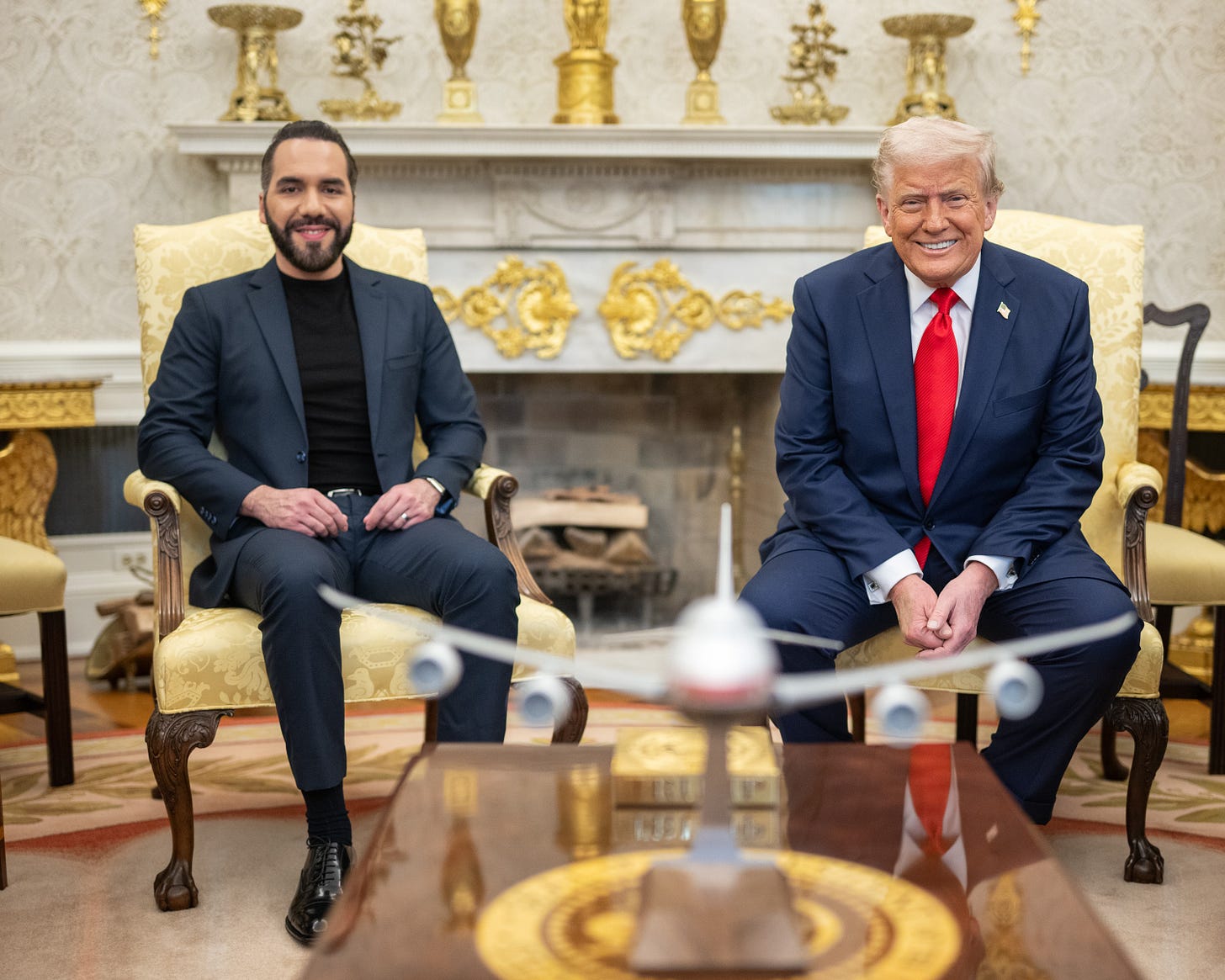 Salvadoran President Nayib Bukele and President Donald Trump’s oval office meeting