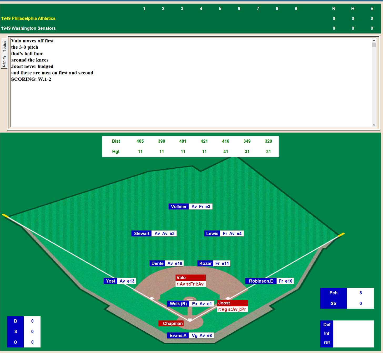 Diamond Mind Baseball Play By Play