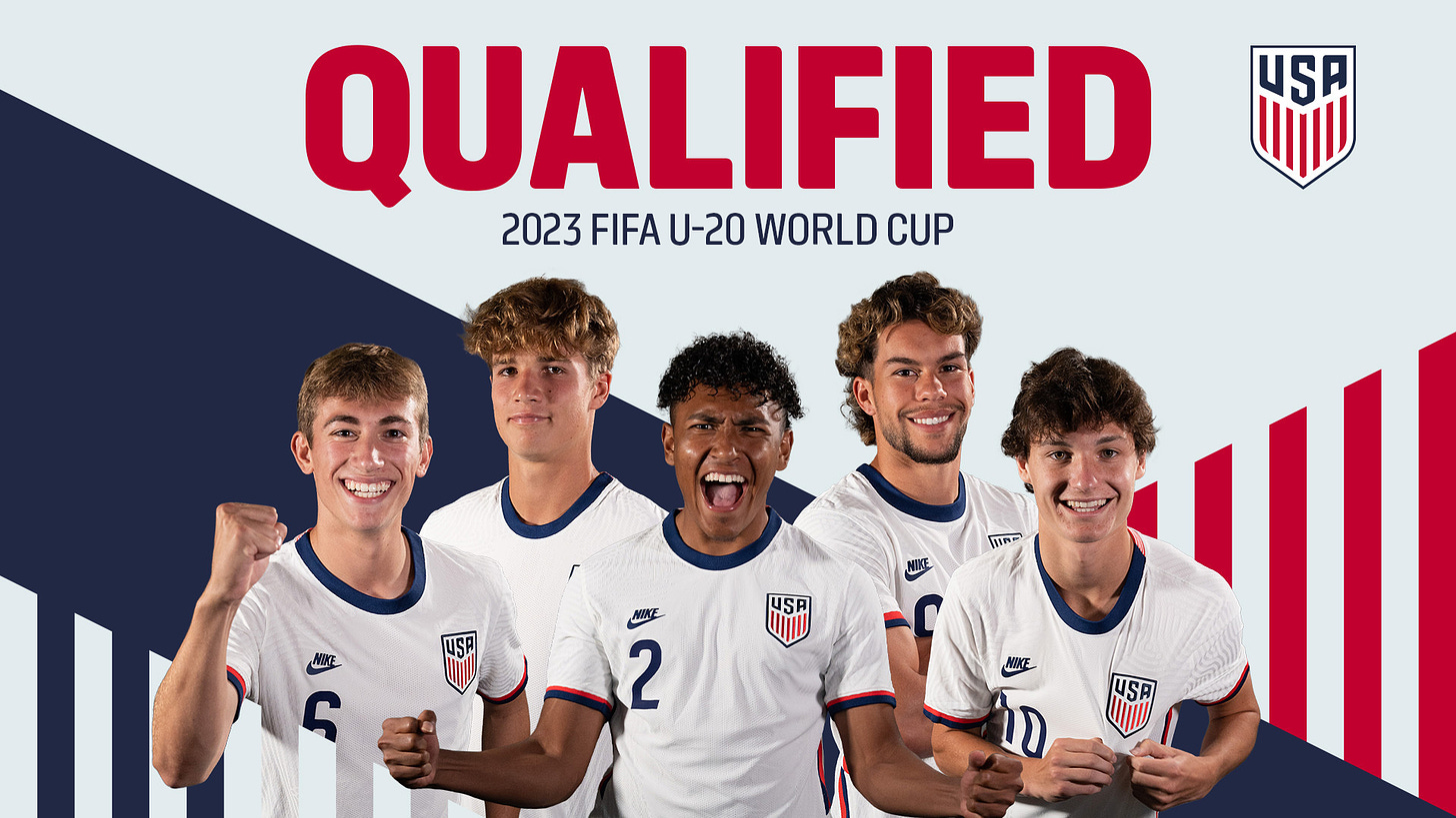 U.S. Under-20 Men's Youth National Team Clinches Berth To 2023 FIFA U-20  World Cup With 2-0 Victory Vs. Costa Rica