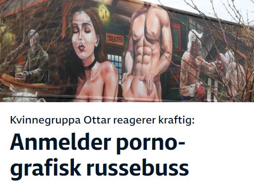 Kvinnegruppa Ottar reagerer kraftig: Anmelder pornografisk russebuss