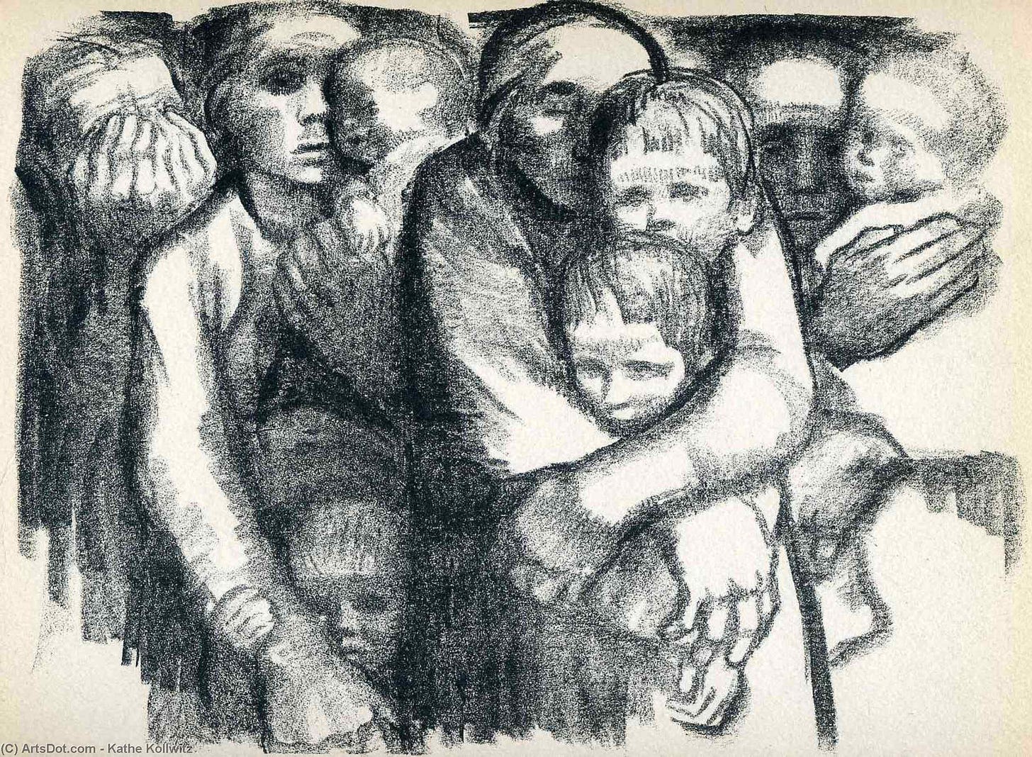 Gemälde Reproduktionen Die Mütter, 1919 von Kathe Kollwitz ...
