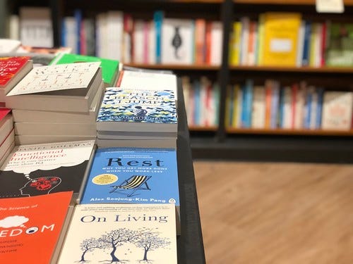 REST on display in Waterstones Cambridge