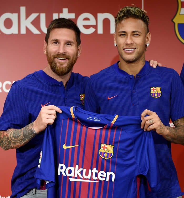 PHOTOS: Barca players show off new jersey - Punch Newspapers