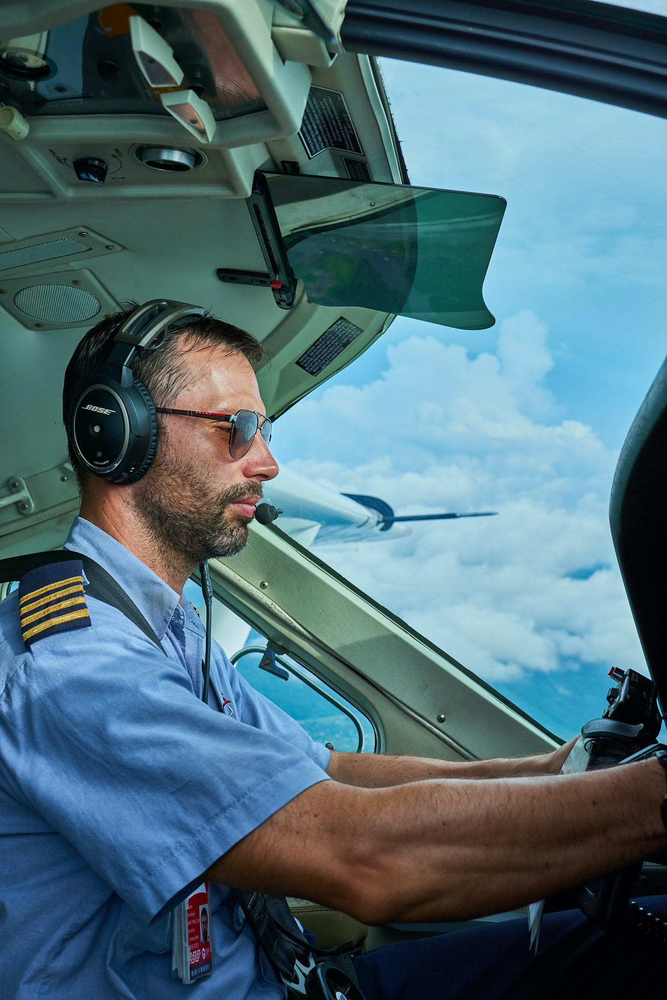 Piet MAF Pilot flying in Wewak Papua New Guinea