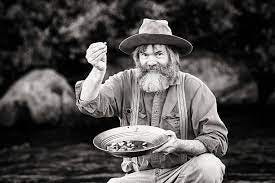 Gold Rush Prospector Showing Off His Nuggets Stock Photo - Download Image  Now - Panning for Gold, Gold Rush, Old-fashioned - iStock