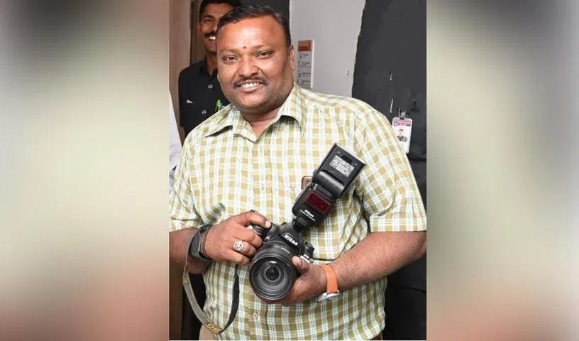 Namasthe Telangana photographer dies of heart attack