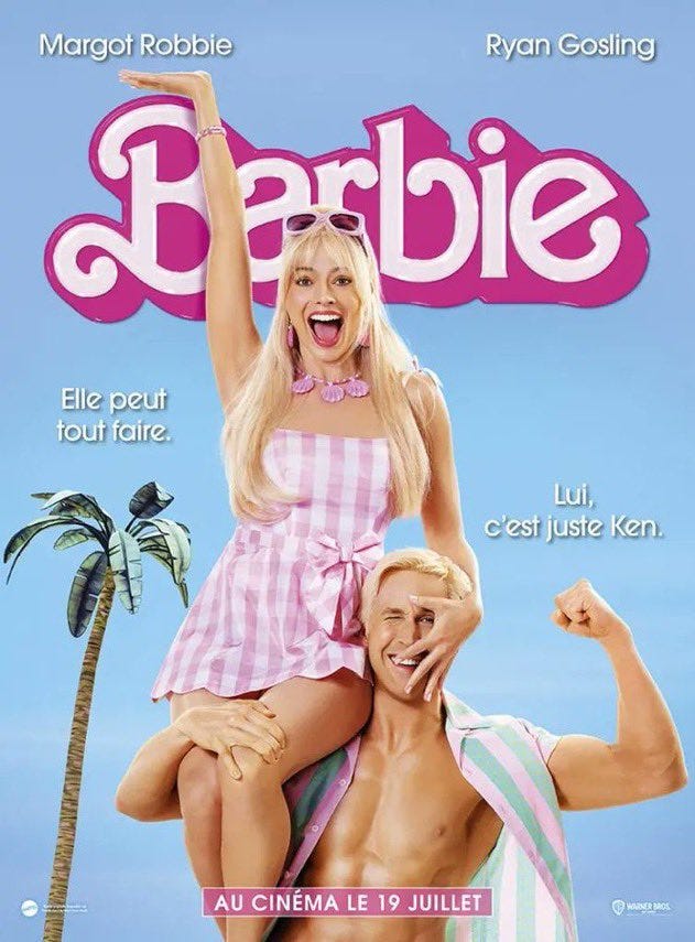 r/French - Why is this French version of 'Barbie' poster funny?