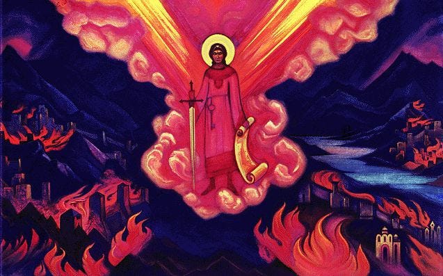 The Last Angel, 1942 - Nicholas Roerich - WikiArt.org