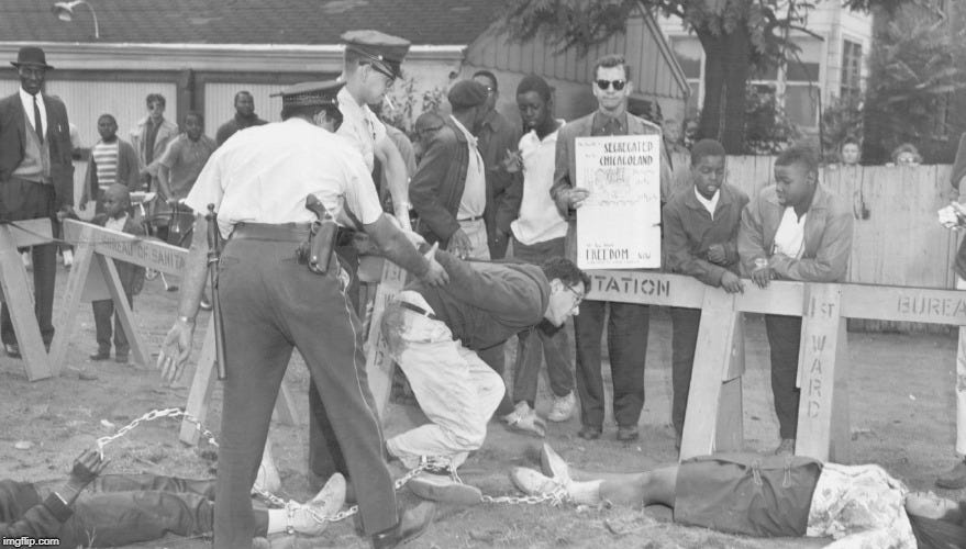 bernie sanders being arrest in 1963 for resisting arrest