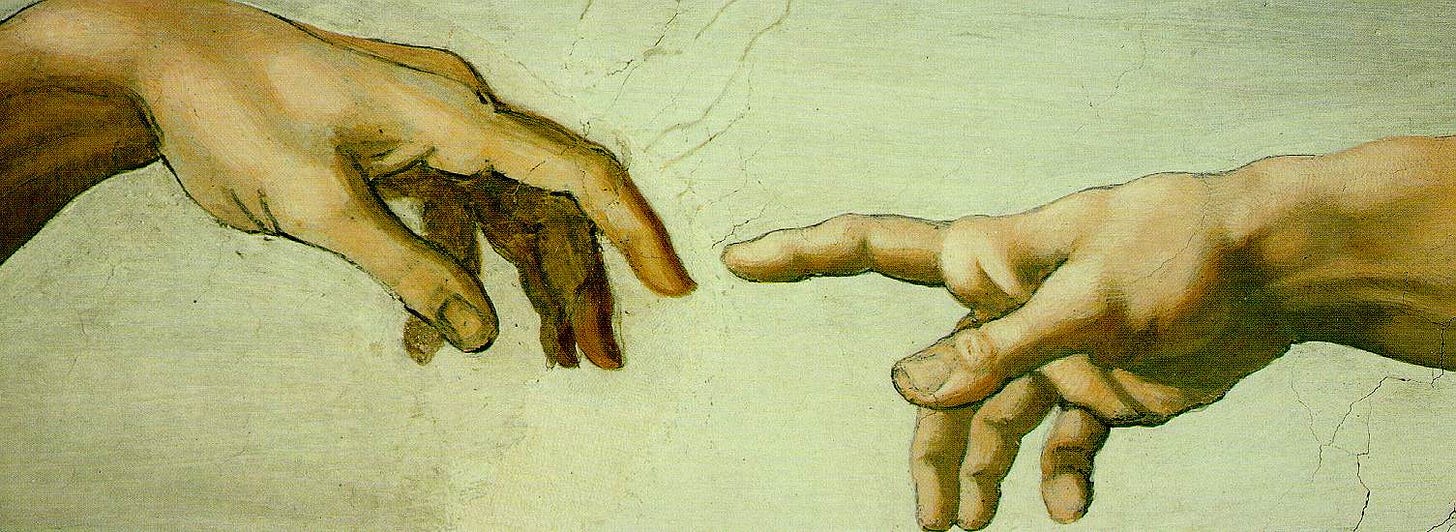 The Hands of God and Adam (c. 1512) by Michelangelo – Artchive