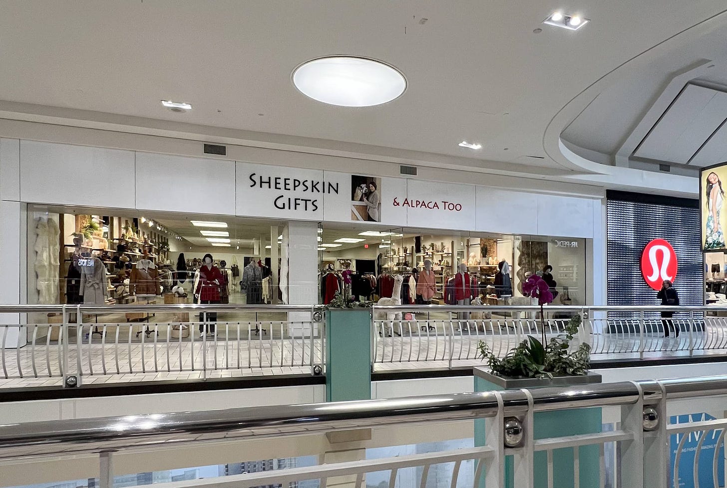 Sheepskin Gifts And Alpaca Too at Tysons Corner Center. The space was previously occupied by Apple Tysons Corner.