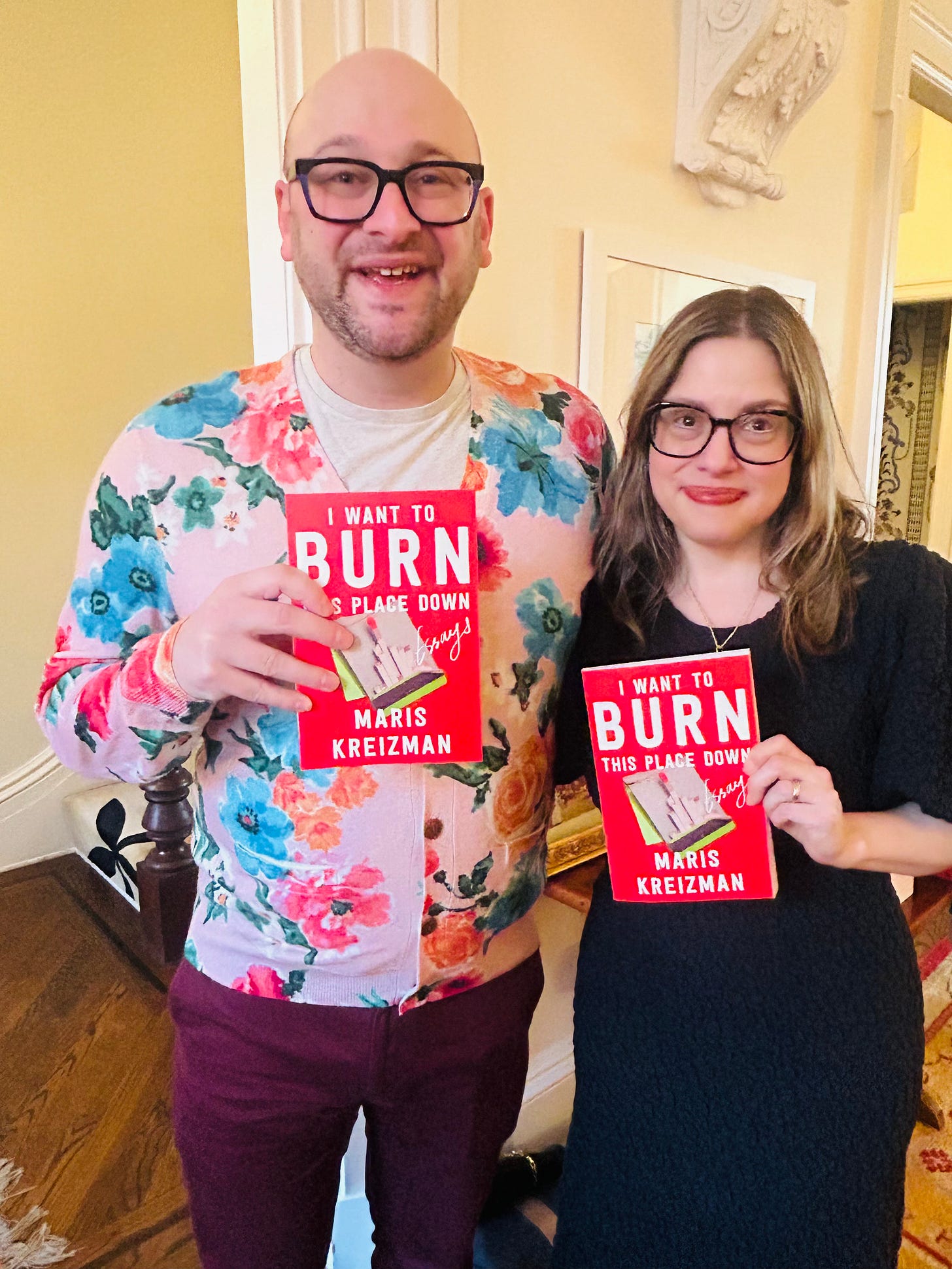 Me and Maris at Maris's galley party. We're both holding up advance copies of Maris's book. She looks so pretty!!! Me and Maris at Maris's galley party. We're both holding up advance copies of Maris's book. She looks so pretty!!!