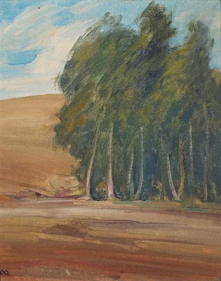A Grove of Windswept Trees - Xavier Martinez