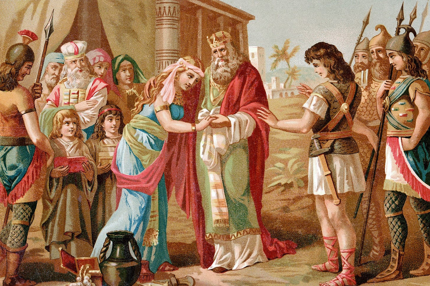 圣经故事：以色列王扫罗将女儿米甲嫁给大卫