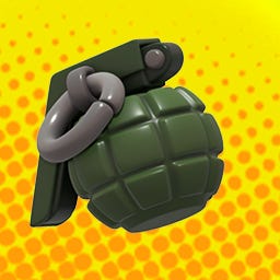 A cute, shiny grenade. 