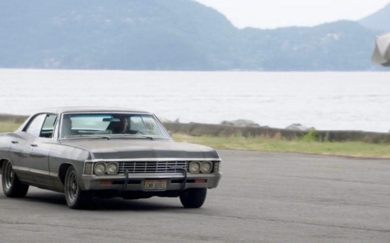 supernatural dean driving baby 1301 for castiel