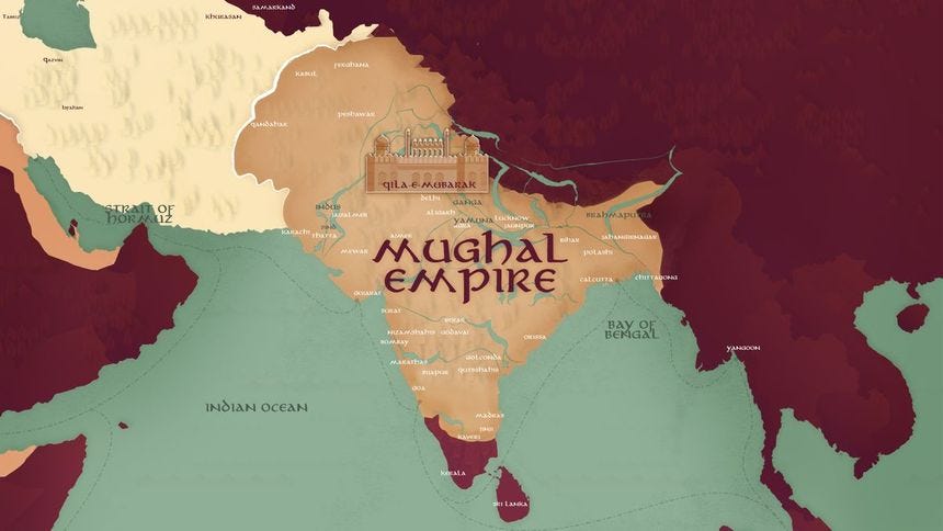 Mughal Empire Map