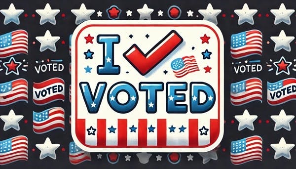 I voted sticker