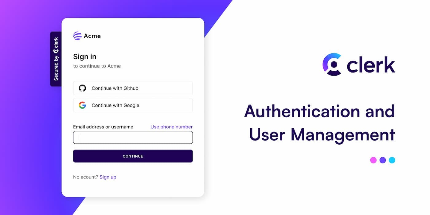 Drop-in Authentication & User Management for React