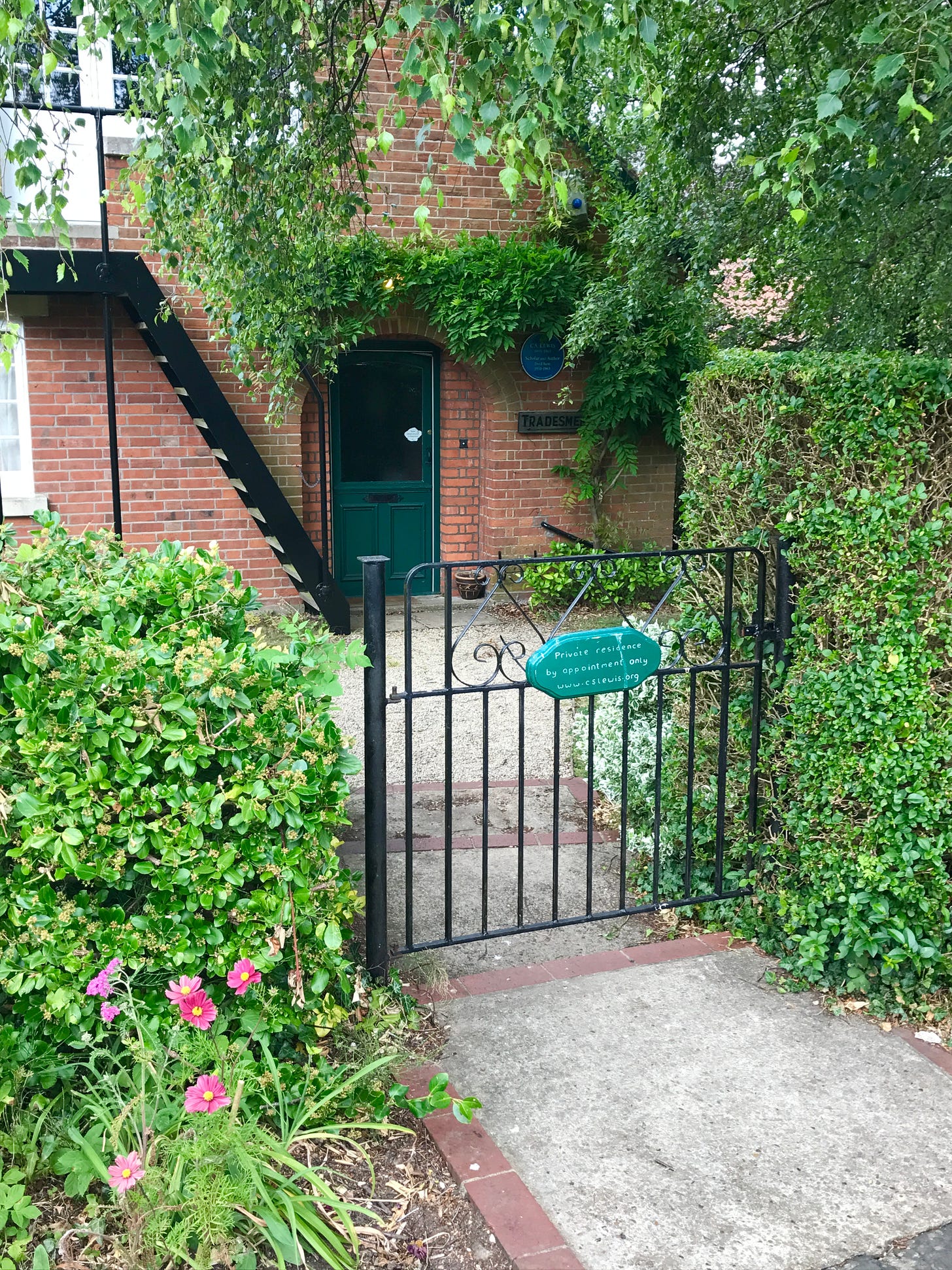 Garden gate into the Kilns