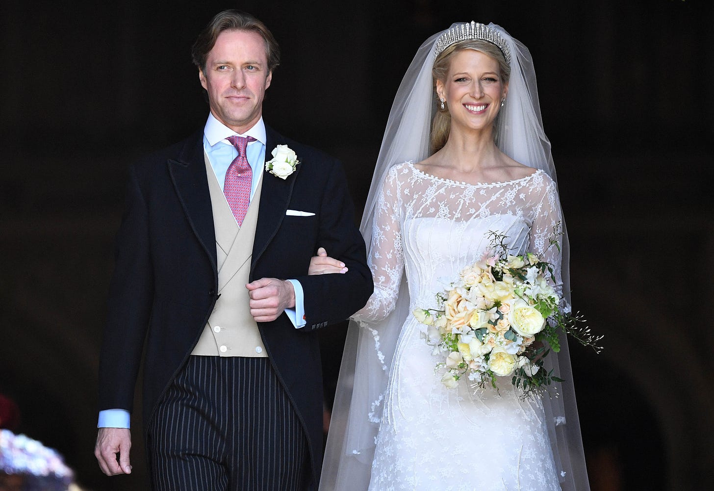 thomas kingston and lady gabriella windsor on her wedding day