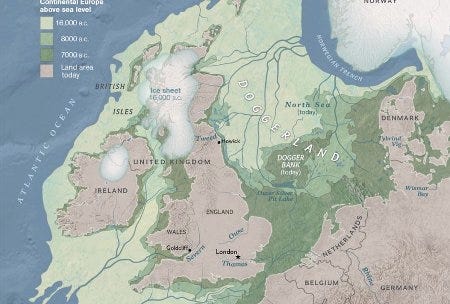 Carte Doggerland Carte Doggerland