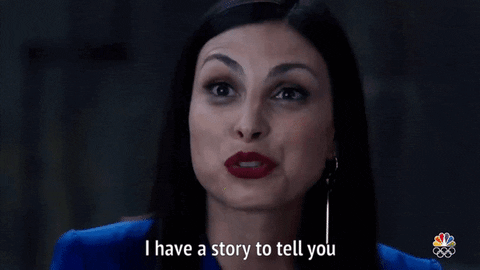 A woman says I have a story to tell you. A woman says I have a story to tell you.