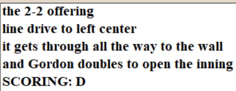 Diamond Mind Baseball Play By Play