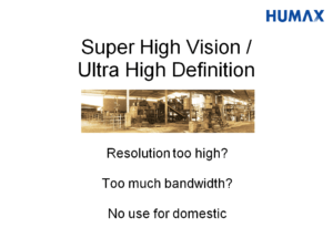 Slide about UHD